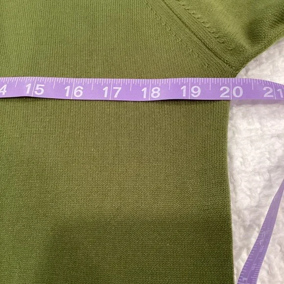 VTG 70's Arnold Palmer / Robert Bruce Knit Polo Sweater - Olive, Medium - Picture 4 of 5